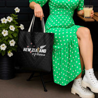 Football New Zealand Tote Bag Aotearoa United Black Version - Polynesian Pride
