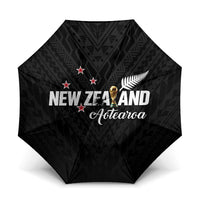 Football New Zealand Umbrella Aotearoa United Black Version - Polynesian Pride