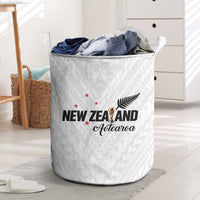 Football New Zealand Laundry Basket Aotearoa United White Version - Polynesian Pride