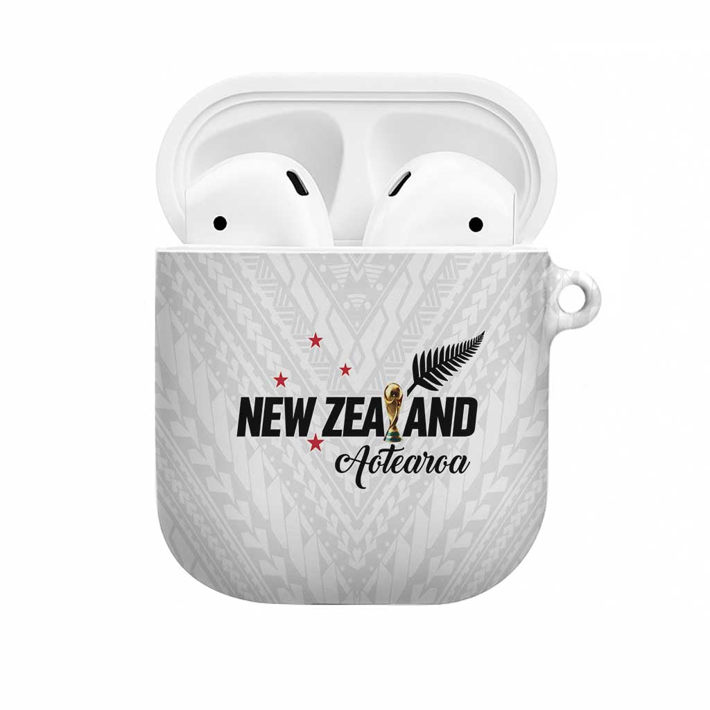 Football New Zealand AirPods Case Aotearoa United White Version - Polynesian Pride