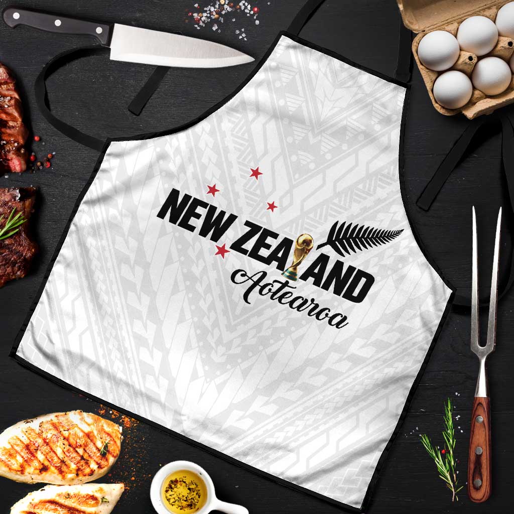 Football New Zealand Apron Aotearoa United White Version - Polynesian Pride