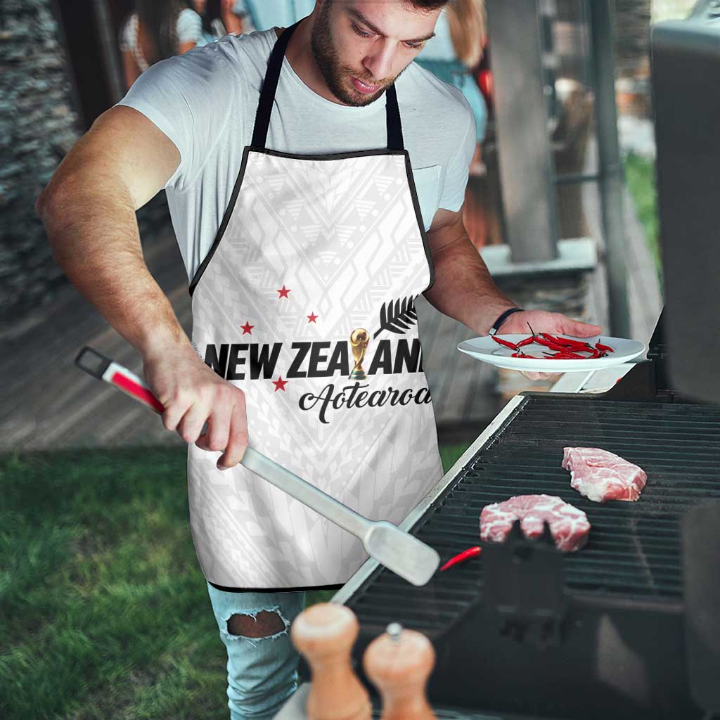 Football New Zealand Apron Aotearoa United White Version - Polynesian Pride