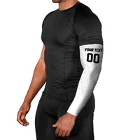 Custom Football New Zealand Arm Sleeves Aotearoa United White Version - Polynesian Pride