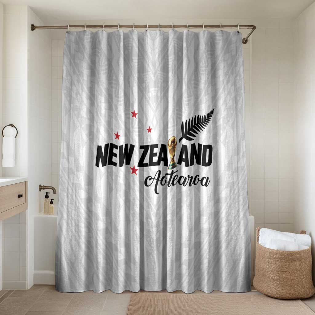 Football New Zealand Bathroom Set Aotearoa United White Version - Polynesian Pride