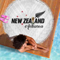 Football New Zealand Beach Blanket Aotearoa United White Version - Polynesian Pride