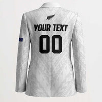 Custom Football New Zealand Blazer Aotearoa United White Version - Polynesian Pride