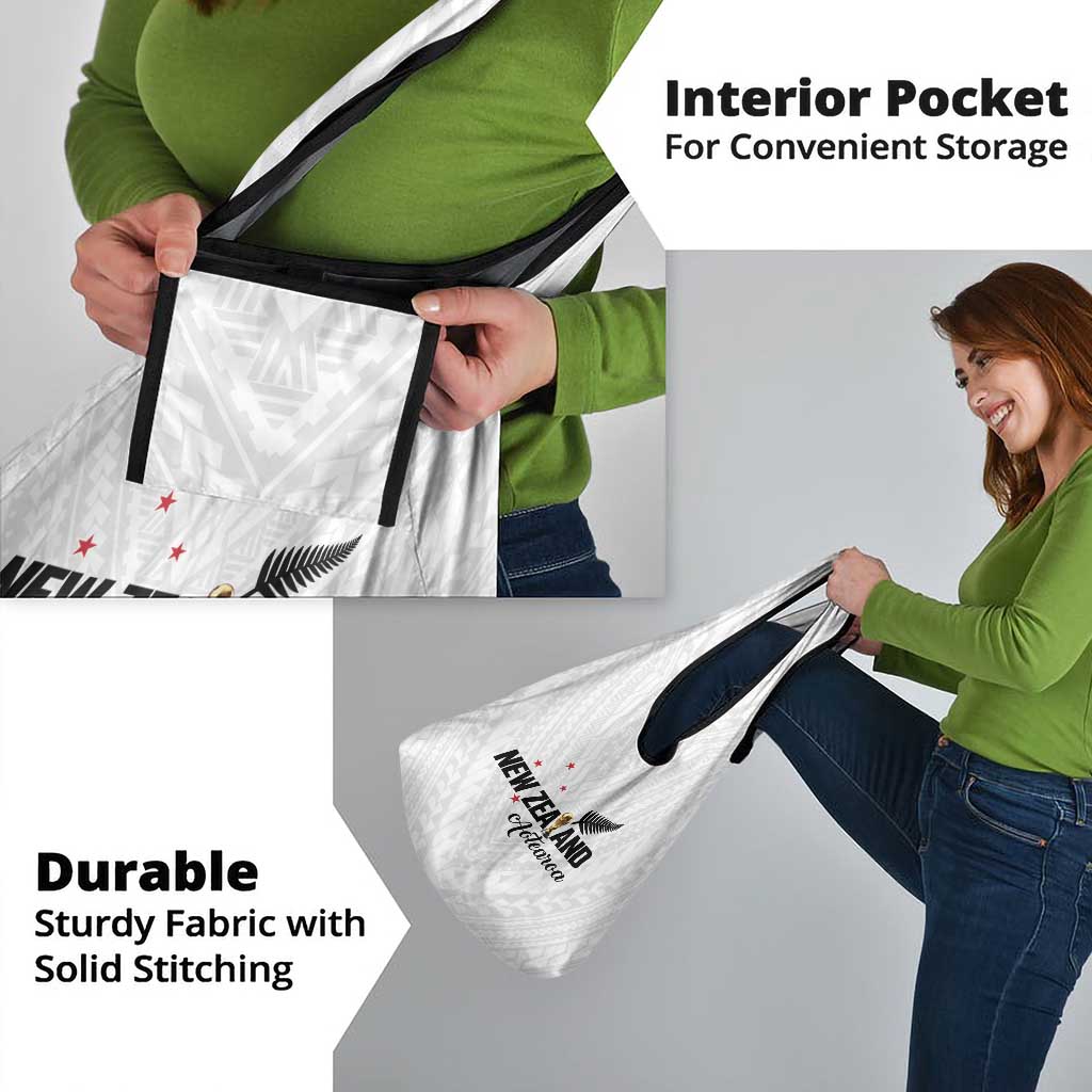 Football New Zealand Grocery Bag Aotearoa United White Version - Polynesian Pride