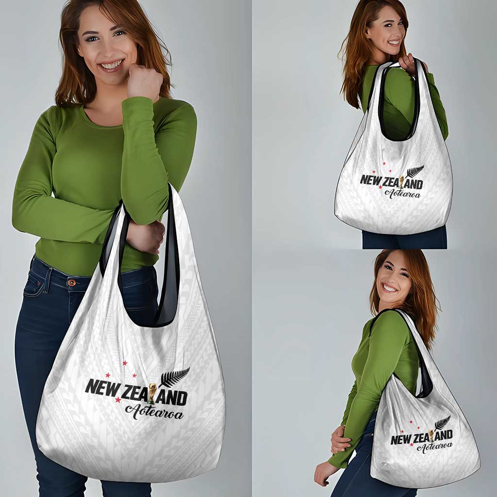Football New Zealand Grocery Bag Aotearoa United White Version - Polynesian Pride