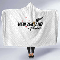 Football New Zealand Hooded Blanket Aotearoa United White Version - Polynesian Pride