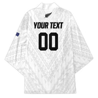 Custom Football New Zealand Kimono Aotearoa United White Version - Polynesian Pride