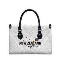Football New Zealand Leather Bag Aotearoa United White Version - Polynesian Pride