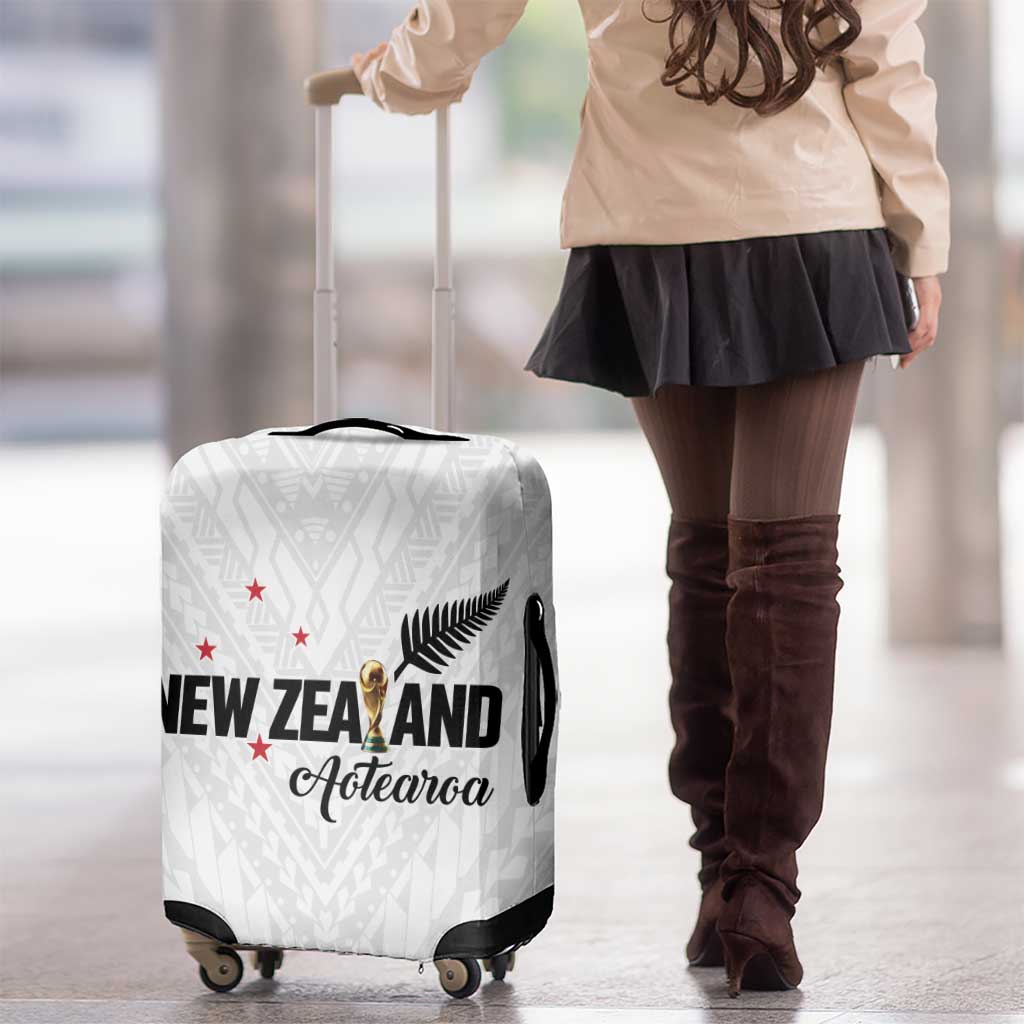 Football New Zealand Luggage Cover Aotearoa United White Version - Polynesian Pride