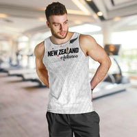 Custom Football New Zealand Men Tank Top Aotearoa United White Version - Polynesian Pride