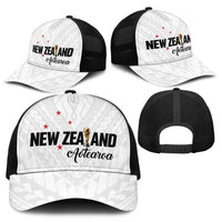 Football New Zealand Mesh Trucker Cap Aotearoa United White Version - Polynesian Pride