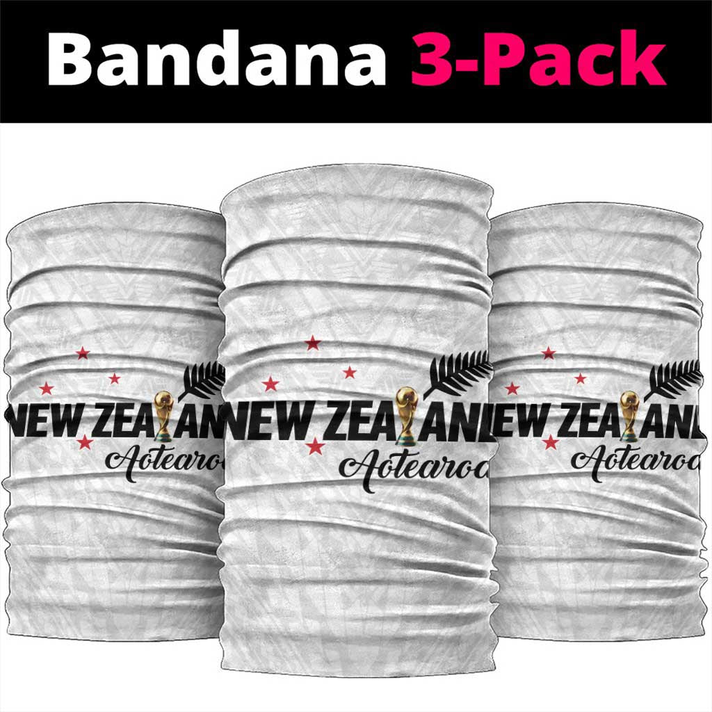 Football New Zealand Neck Gaiter Aotearoa United White Version - Polynesian Pride