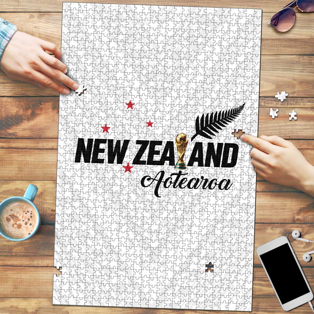 Football New Zealand Puzzle Aotearoa United White Version - Polynesian Pride