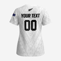 Custom Football New Zealand Scrub Top Aotearoa United White Version - Polynesian Pride