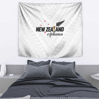 Football New Zealand Tapestry Aotearoa United White Version - Polynesian Pride