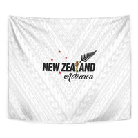 Football New Zealand Tapestry Aotearoa United White Version - Polynesian Pride