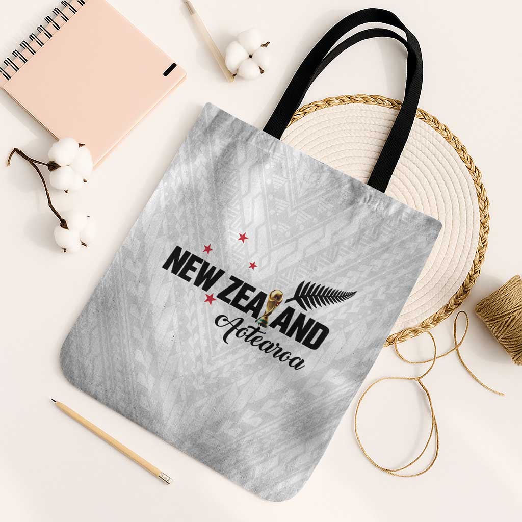 Football New Zealand Tote Bag Aotearoa United White Version - Polynesian Pride