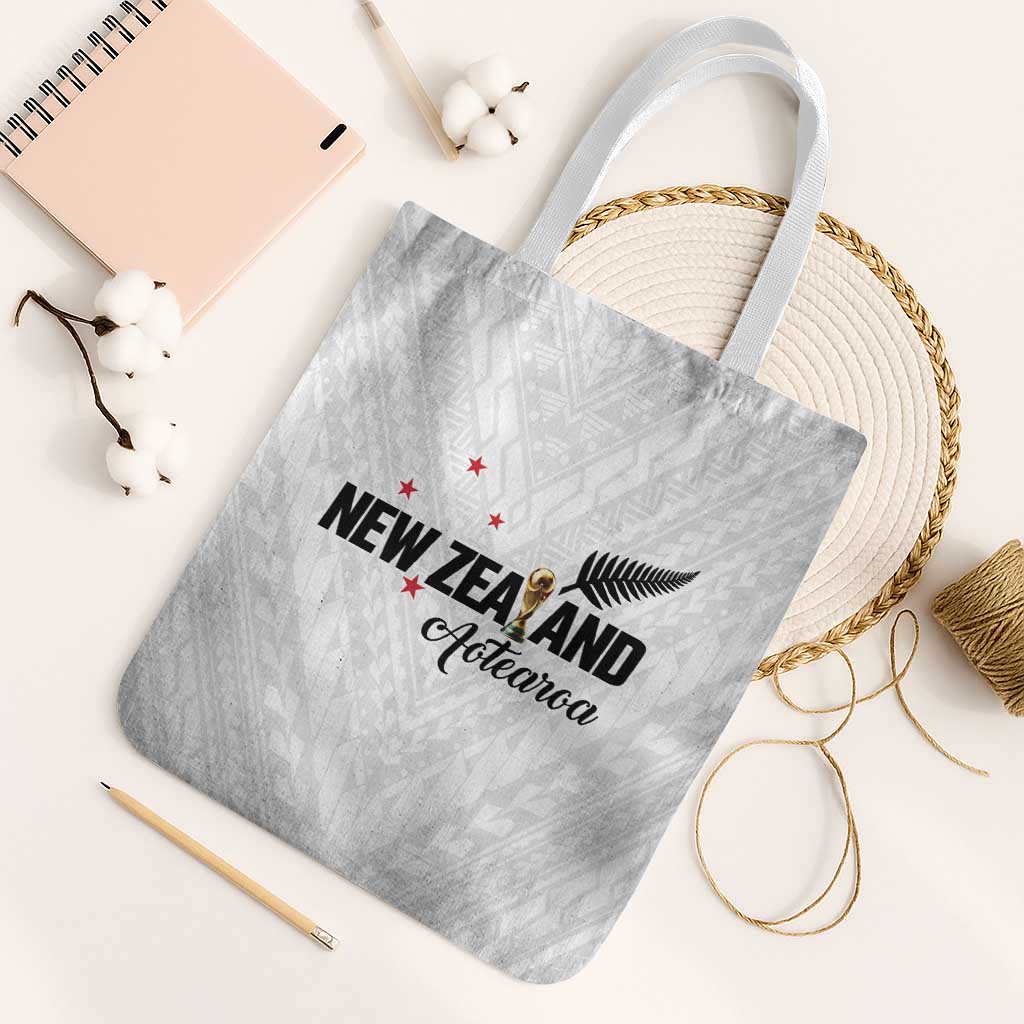 Football New Zealand Tote Bag Aotearoa United White Version - Polynesian Pride