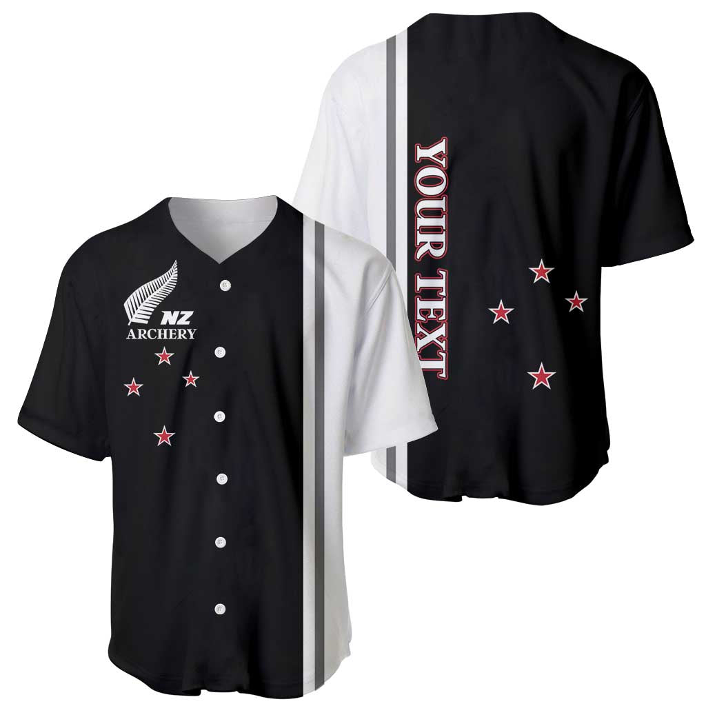 Personalised New Zealand 2025 Archery Basic Baseball Jersey Archery NZ