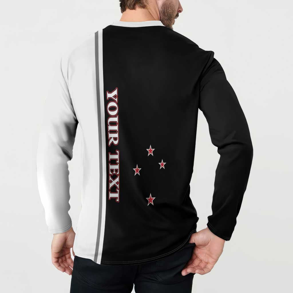 Personalised New Zealand 2025 Archery Basic Button Sweatshirt Archery NZ LT01 - Polynesian Pride