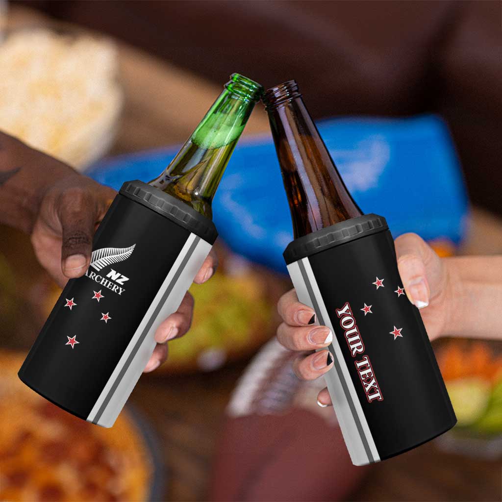 Personalised New Zealand 2025 Archery Basic 4 in 1 Can Cooler Tumbler Archery NZ LT01 - Polynesian Pride