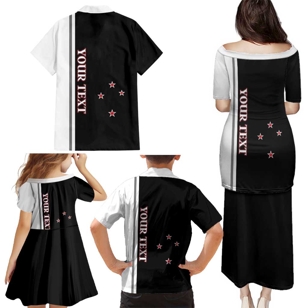 Personalised New Zealand 2025 Archery Basic Family Matching Puletasi and Hawaiian Shirt Archery NZ