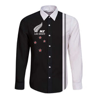 Personalised New Zealand 2025 Archery Basic Long Sleeve Button Shirt Archery NZ