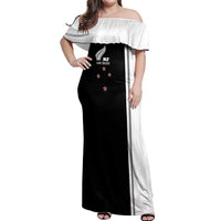 Personalised New Zealand 2025 Archery Basic Off Shoulder Maxi Dress Archery NZ