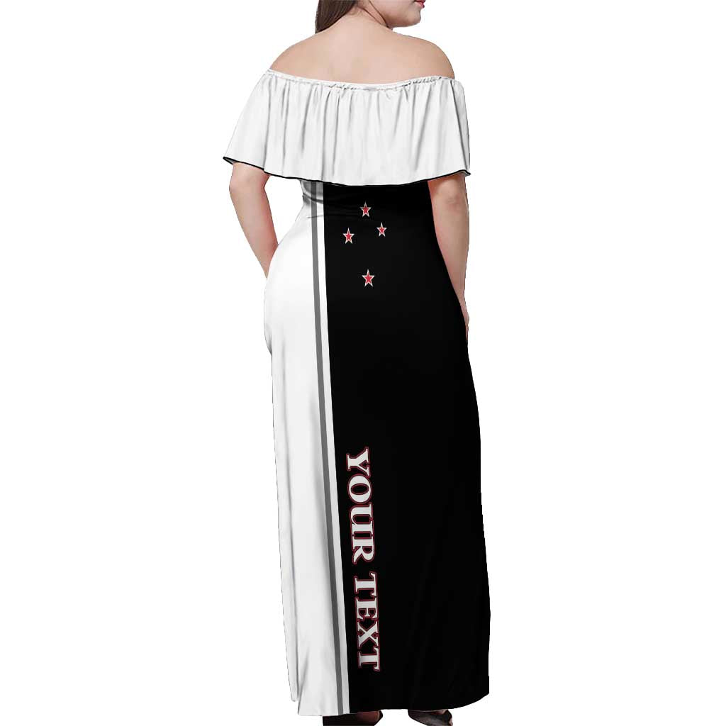 Personalised New Zealand 2025 Archery Basic Off Shoulder Maxi Dress Archery NZ