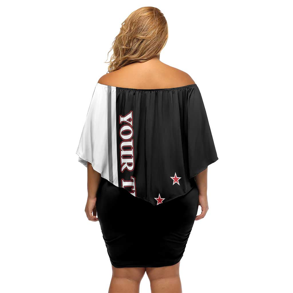 Personalised New Zealand 2025 Archery Basic Off Shoulder Short Dress Archery NZ