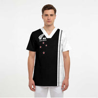 Personalised New Zealand 2025 Archery Basic Scrub Top Archery NZ LT01 - Polynesian Pride