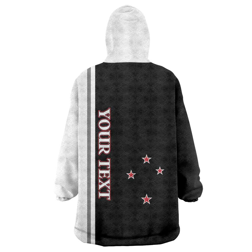 Personalised New Zealand 2025 Archery Basic Wearable Blanket Hoodie Archery NZ LT01 - Polynesian Pride