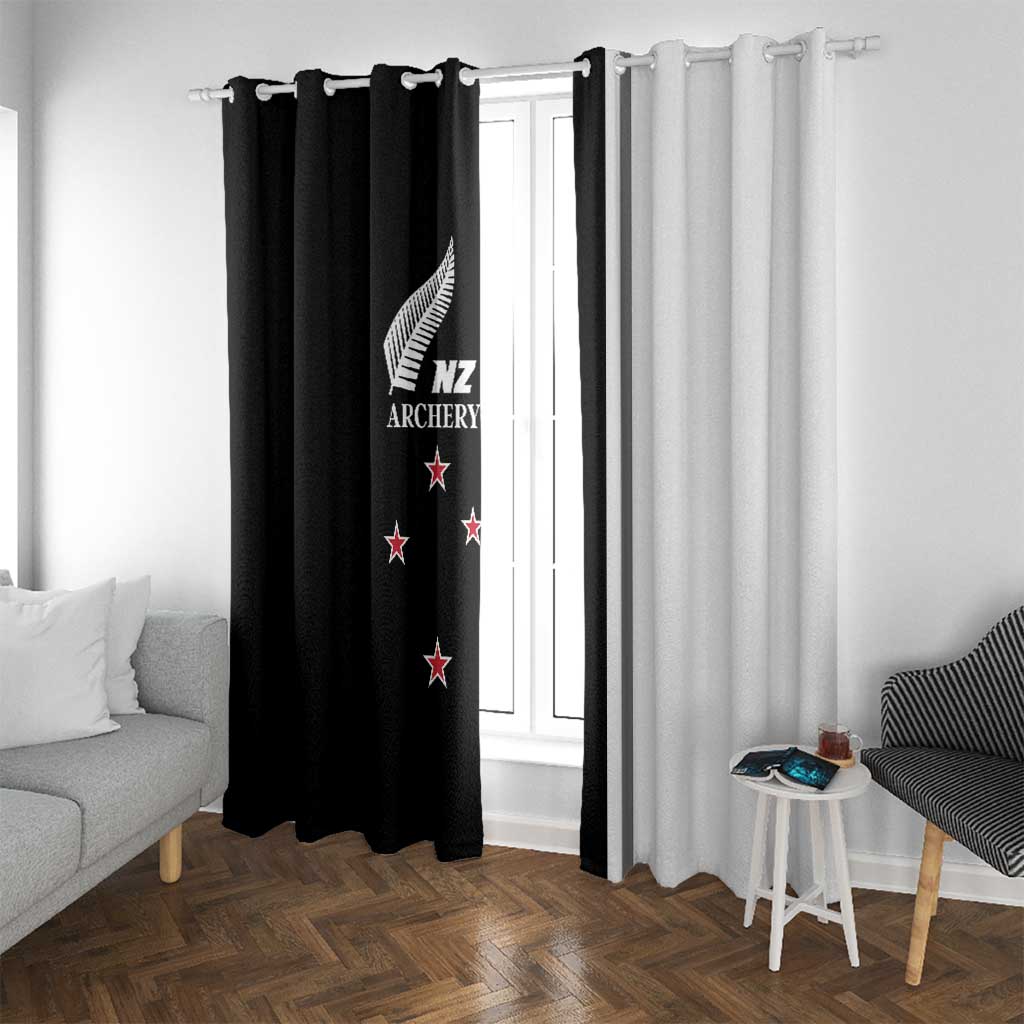 New Zealand 2025 Archery Basic Window Curtain Archery NZ LT01 With Grommets Black - Polynesian Pride