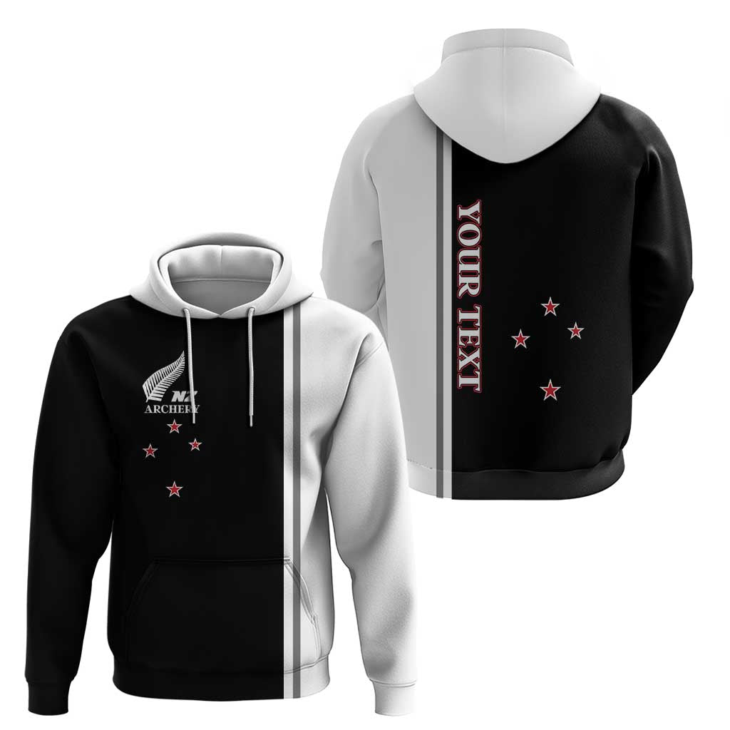 Personalised New Zealand 2025 Archery Basic Zip Hoodie Archery NZ