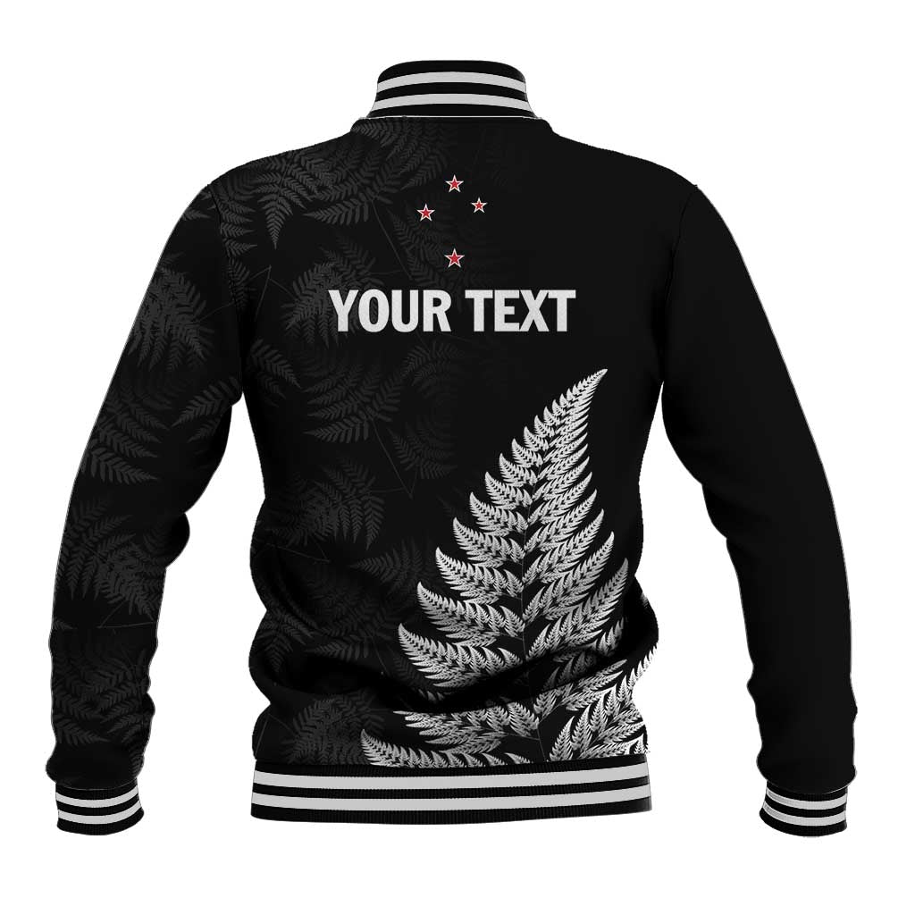 Personalised New Zealand 2025 Archery Baseball Jacket Aotearoa Silver Arrows Black LT01 - Polynesian Pride