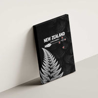 New Zealand 2025 Archery Canvas Wall Art Aotearoa Silver Arrows Black LT01 - Polynesian Pride