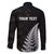 Personalised New Zealand 2025 Archery Family Matching Off Shoulder Maxi Dress and Hawaiian Shirt Aotearoa Silver Arrows Black
