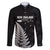 Personalised New Zealand 2025 Archery Family Matching Summer Maxi Dress and Hawaiian Shirt Aotearoa Silver Arrows Black