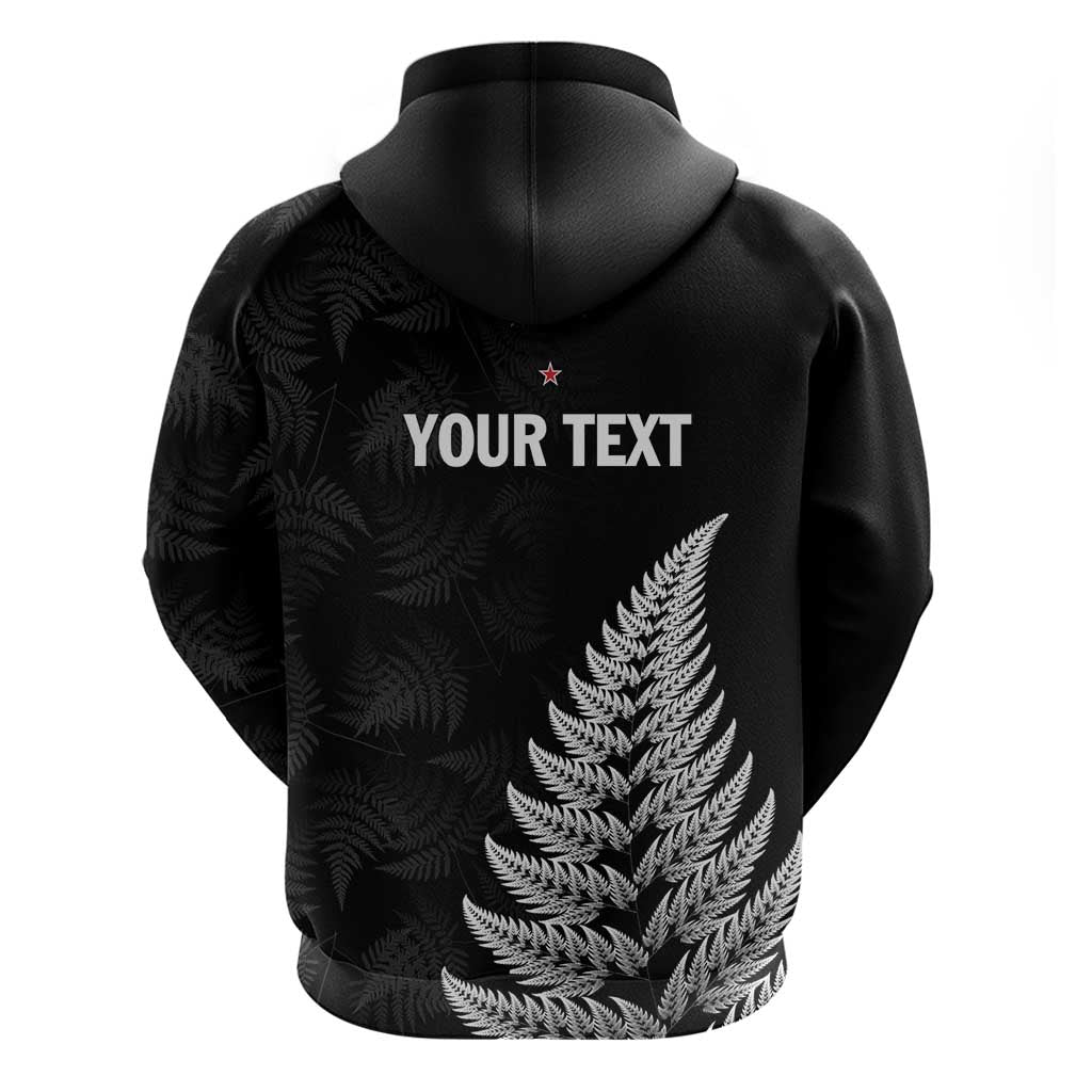 Personalised New Zealand 2025 Archery Hoodie Aotearoa Silver Arrows Black