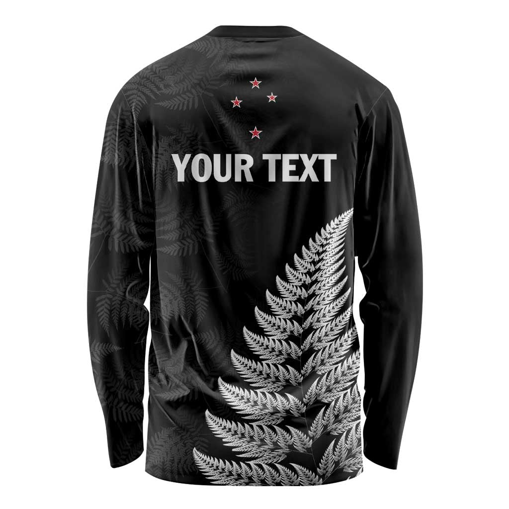 Personalised New Zealand 2025 Archery Long Sleeve Shirt Aotearoa Silver Arrows Black LT01 - Polynesian Pride