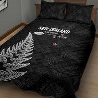 New Zealand 2025 Archery Quilt Bed Set Aotearoa Silver Arrows Black