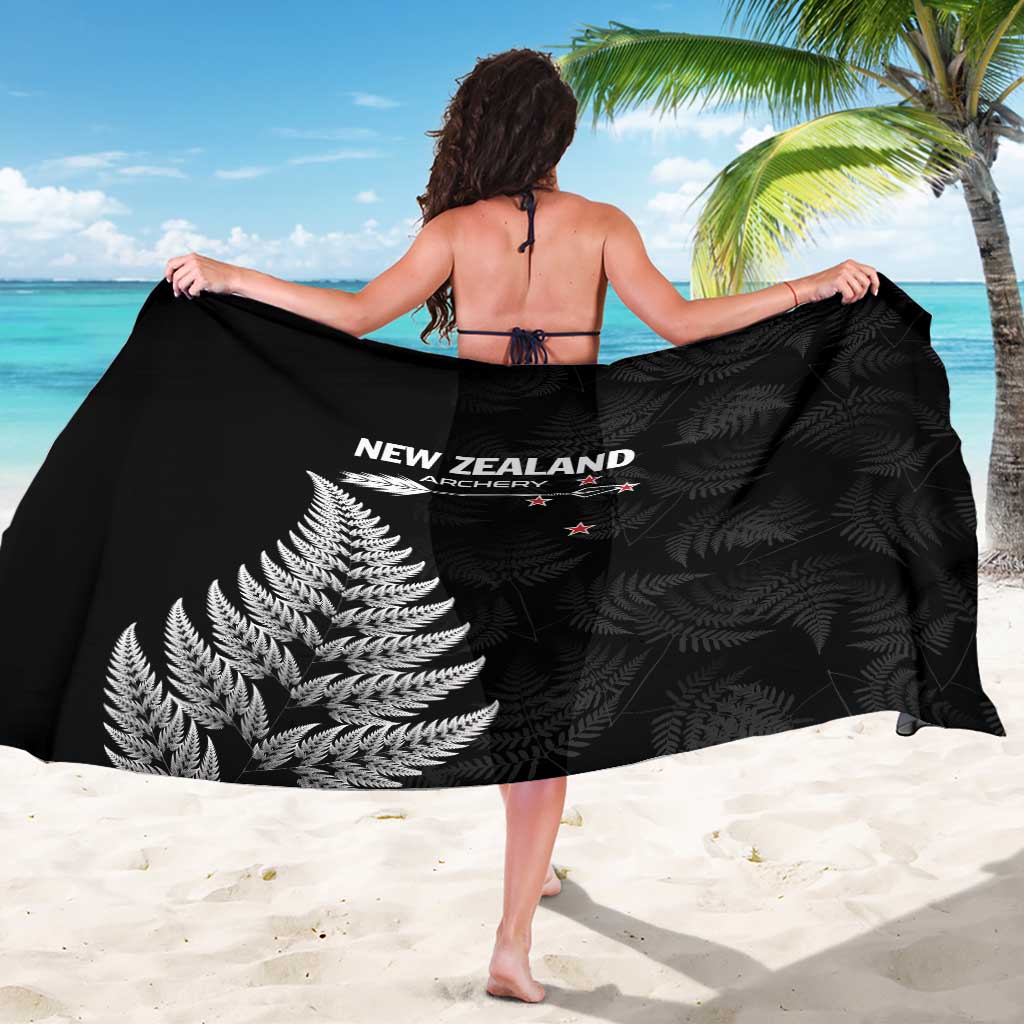 New Zealand 2025 Archery Sarong Aotearoa Silver Arrows Black