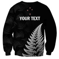 Personalised New Zealand 2025 Archery Sweatshirt Aotearoa Silver Arrows Black LT01 - Polynesian Pride