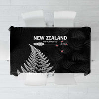 New Zealand 2025 Archery Tablecloth Aotearoa Silver Arrows Black LT01 Black - Polynesian Pride