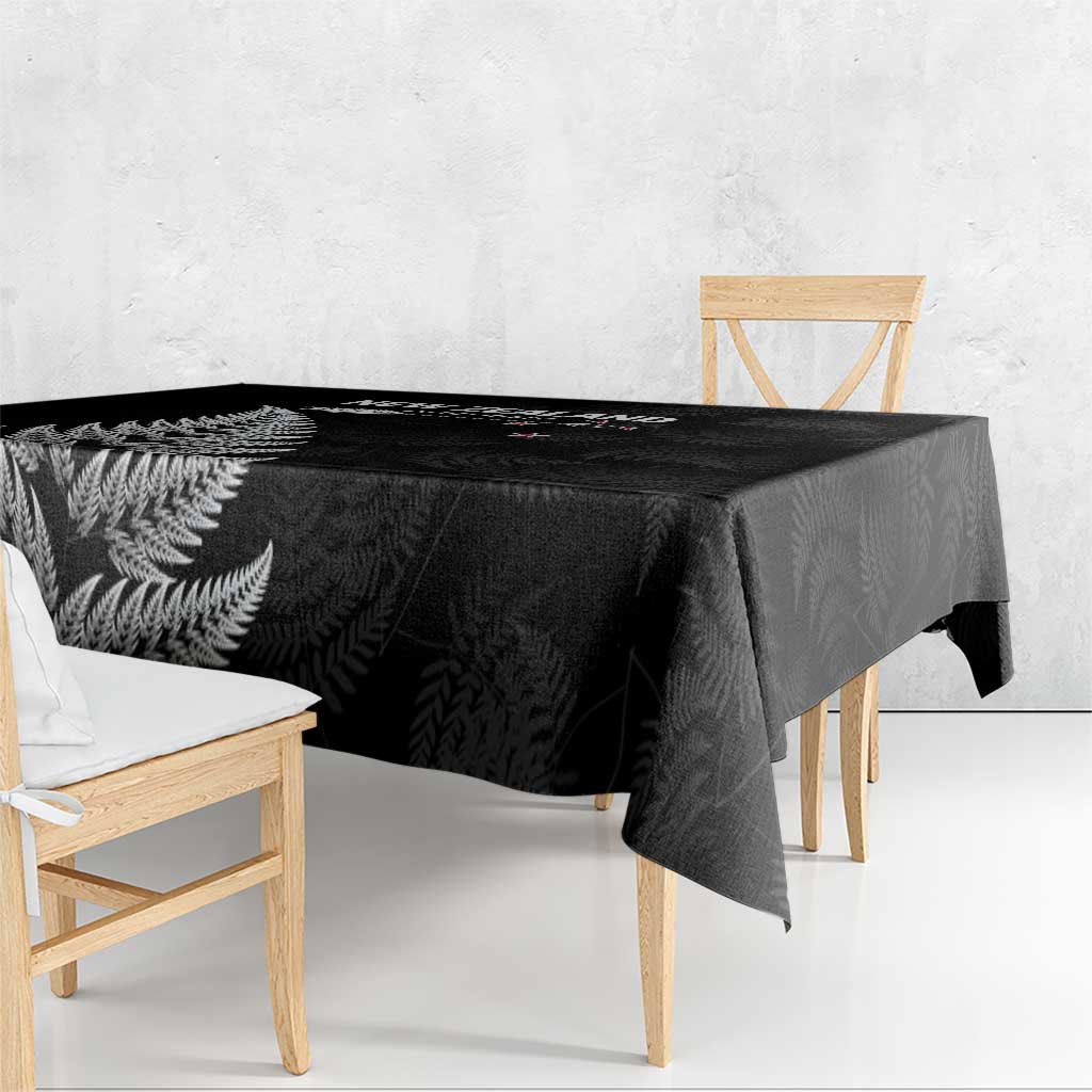 New Zealand 2025 Archery Tablecloth Aotearoa Silver Arrows Black LT01 - Polynesian Pride