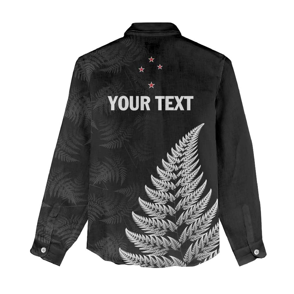 Personalised New Zealand 2025 Archery Women Casual Shirt Aotearoa Silver Arrows Black