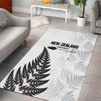 New Zealand 2025 Archery Area Rug Aotearoa Silver Arrows White